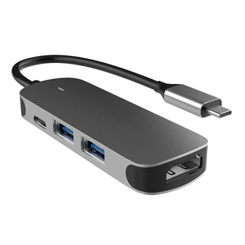 

4-In-1 Hub with Type-C to HDMI PD USB 3.0 Expansion Dock for Samsung S8 S9 S10 Huawei Mate 10 Mate 10 Pro P20 P30 Etc