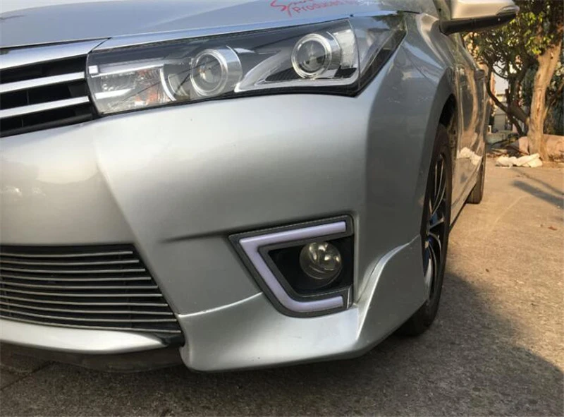 Для пары Toyota Corolla Splitter Губы передний автомобильный спойлер 16 передний бампер диффузор протектор кузова Комплект спойлер Corolla