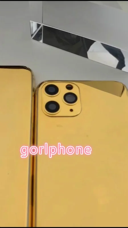 Идеальное качество 24k зеркало золотое шасси задняя дверь для iphone 11 pro max батарея корпус средняя рамка с логотипом