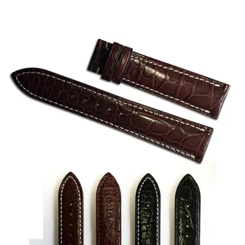 

Crocodile Leather Band Men'S Accessories Circular-Genuine Belt Pin Buckle Alternative Strap