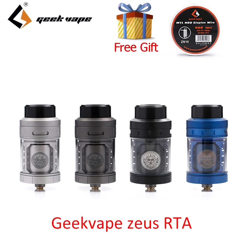 Оригинальный Geekvape Zeus RTA лучший аромат zeus распылитель 4 мл 3D воздушный поток электронная сигарета Zeus vape для Geekvape Aegis коробка мод