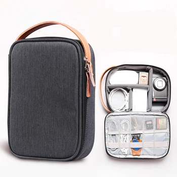 

Travel Cable Bag Portable Gadget Devices Divider Organizer Case Wires Charger Electronic Accessories Digital Cosmetic Kit Pouch