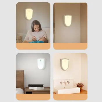 

LED Human Body Induction Charging Night Light Automatic Induction Cabinet Cold Warm Light Adjustable Induction Lamp Rechargeable