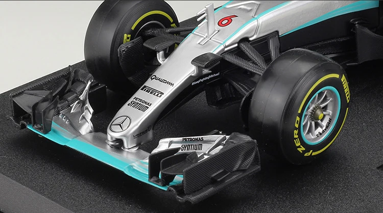 BBurago литье под давлением 1:18 Масштаб симулятор Mercedes Benz W07 Формула одна модель автомобиля Металл F1 гоночный автомобиль сплав игрушечный автомобиль для коллекции