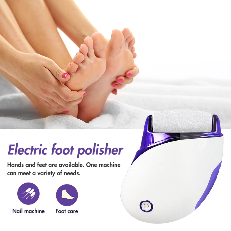 

Multi-Functional USB Rechargeable Foot Exfoliator File Dead Skin Cuticles Remover Scrubber Pedicure Device