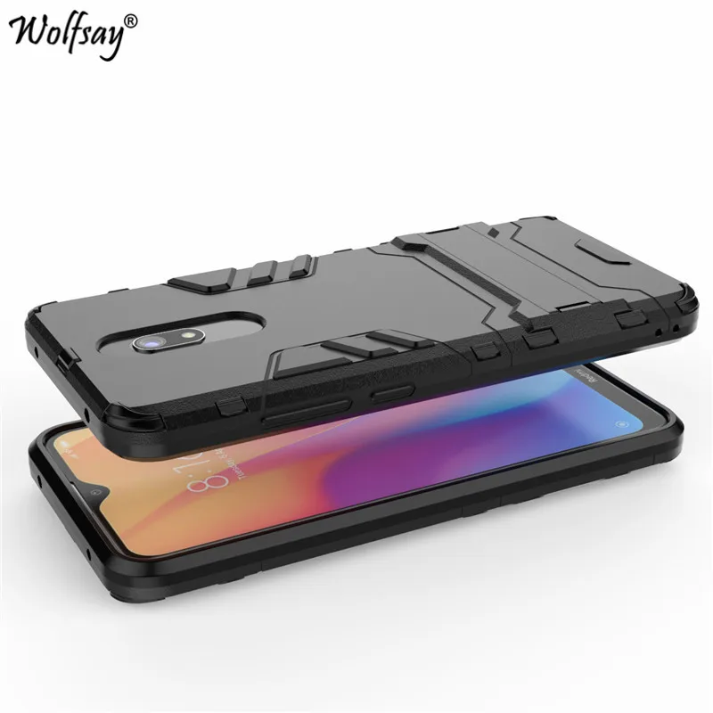 Для Xiaomi Redmi 8 чехол противоударный армированный резиновый Жесткий PC чехол для телефона для Xiaomi Redmi 8 задняя крышка для Xiaomi Redmi 8 протектор