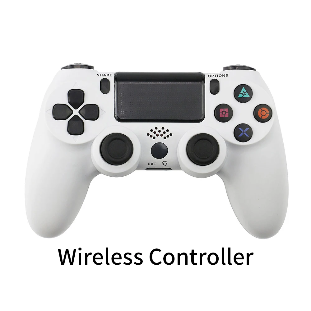 Bluetooth Беспроводной джойстик для PS4 контроллер подходит для Игровые приставки 4 консоль для Игровые приставки Dualshock 4 геймпад для PS3 консоли геймпад джойстик для gamepad геймпад для пк для PS4 - Color: White