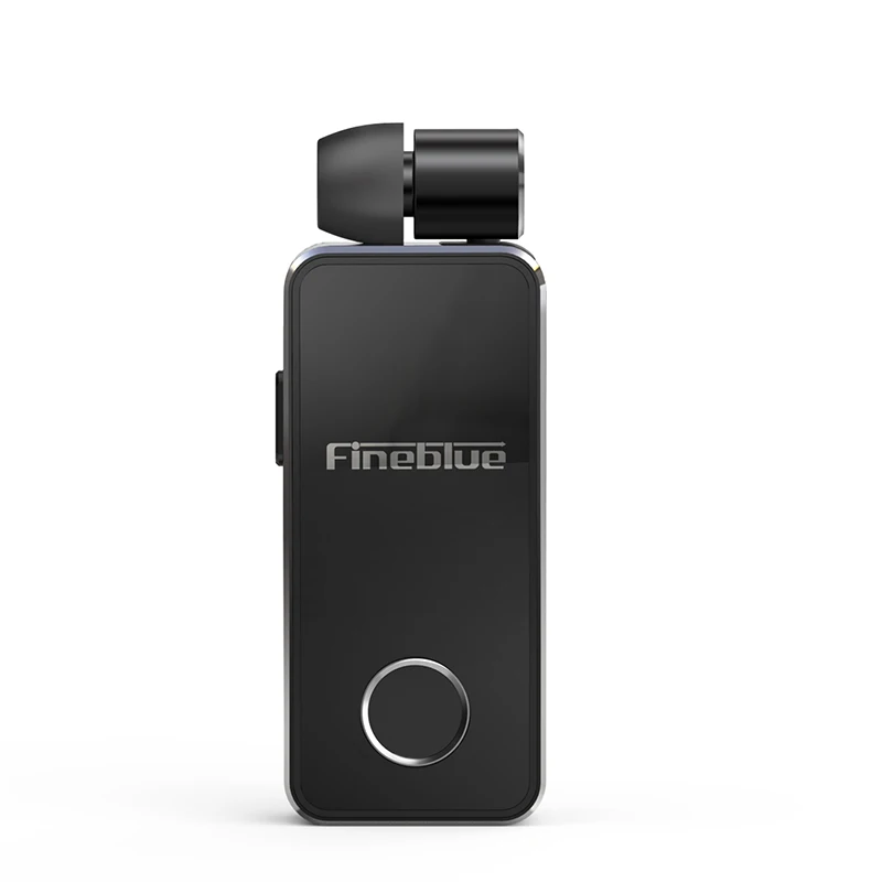 

F2 Portable Retractable Bluetooth 5.0 Wireless Earphone Collar Clip Call Vibration Handsfree Headset In-Ear Sports Headphone