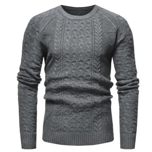 Grey suéter de cuello сиреневого цвета para hombre nuevo de otoño, Джерси de цвет liso para hombre, Куэльо alto ajustado, suéter, Джерси - Цвет: Grey