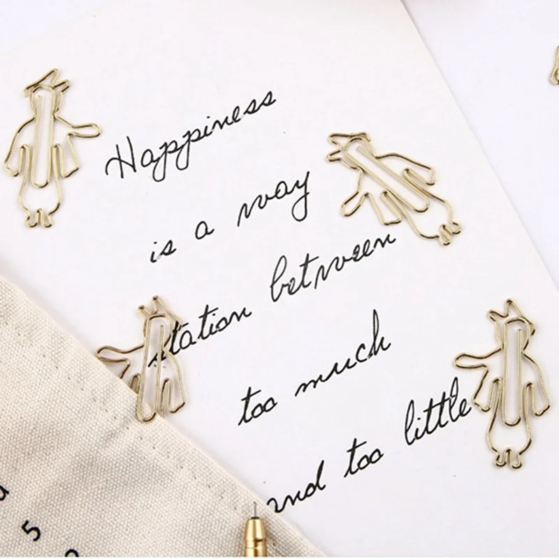 8PCS Cute Planet Mini Paper Clips Kawaii Stationery Clear Binder Clips Photos Tickets Notes Letter Paper Clip Stationery