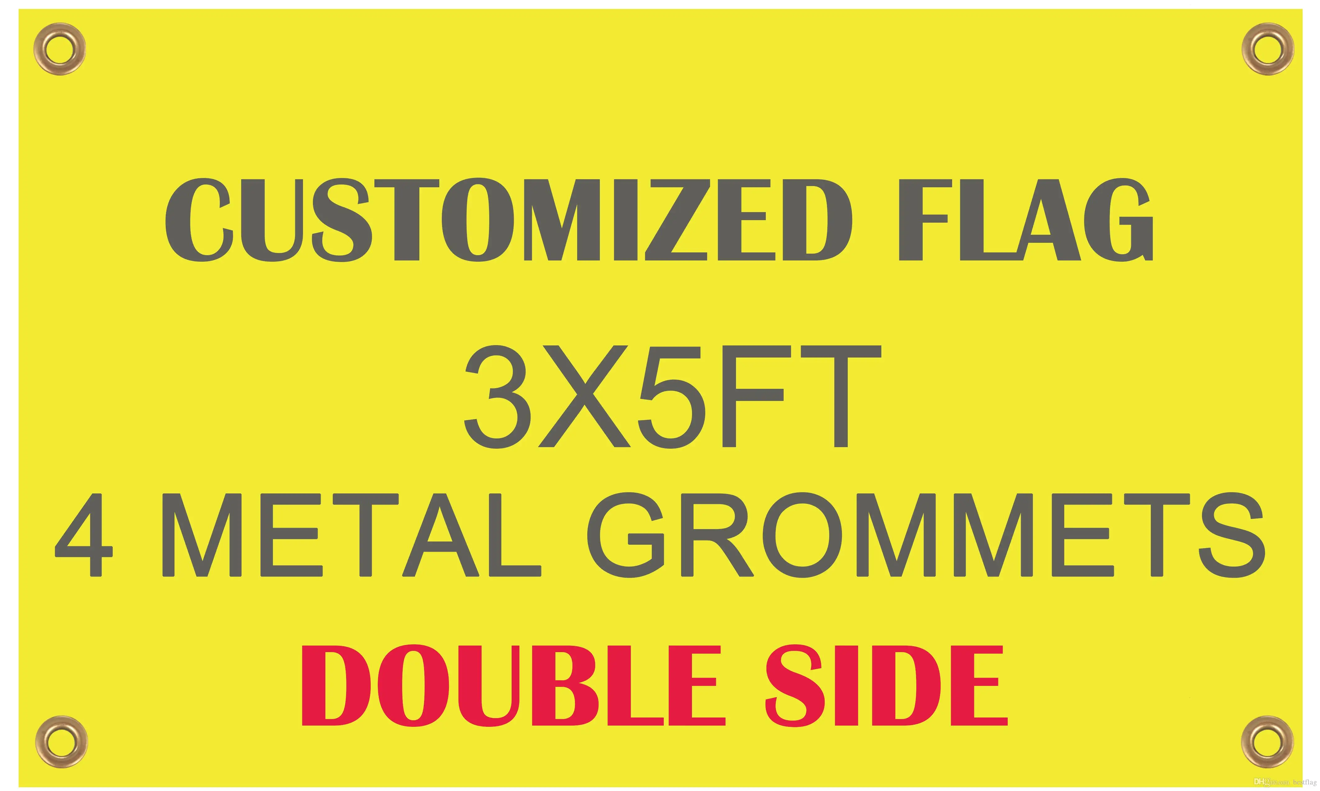 

FREE SHIPPING Wholesale Digital Printing Single layer Polyester Custom Design Flag 3x5ft with Two Brass Grommets .