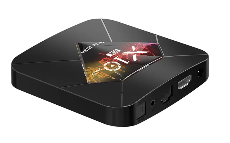 X10 плюс Смарт R-TV коробка Android 9,0 Allwinner H6 4 Гб Оперативная память+ 32/64GB Встроенная память Декодер каналов кабельного телевидения 2,4G Wi-Fi USB 3,0 6K H.265 HD медиа-плеер