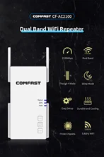 Répéteur Wi Fi sans fil 5 Ghz, 1200 /2100 Mbps, 802.11 AC, longue portée, amplificateur de Signal