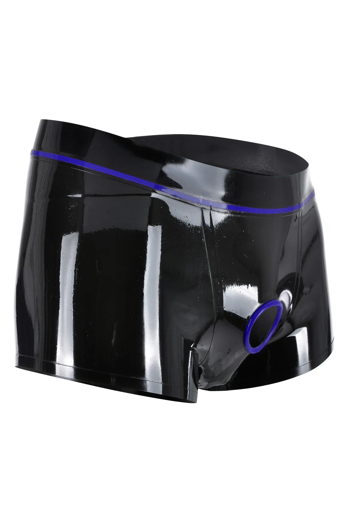 

Sexy Latex Boxer men LATEX underwear with crotch hole customized