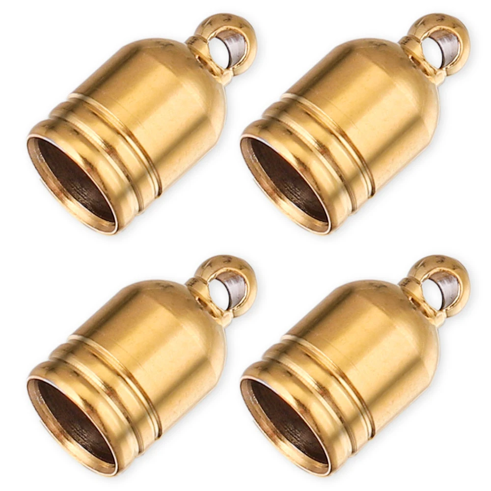 Cierre para Punta de Gancho para Cordones, Dorado, Plateado, Acero Inoxidable, Tapa para Fabricación de Joyas, Pulsera, Collar, Accesorios de Joyería, Manualidades, Lote Unidades|Piezas de cierre y matarial de joyería| -
