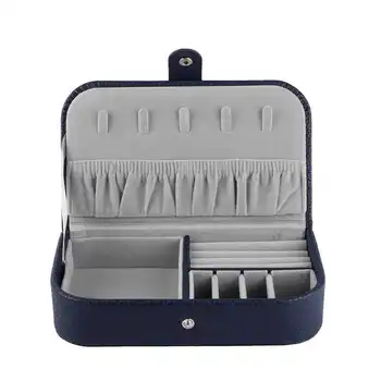 

Small Storage Box Compact Size Portable Pu Leather Large Capacity Foldable Storage Boxes for Small Accessory and Earring