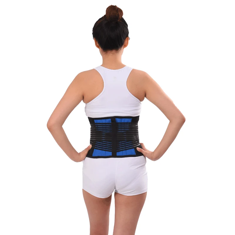 Adjustable Neoprene Double Pull Lumbar Support Lower Back Belt Brace Support Pain Relief Band Waist Belt 2