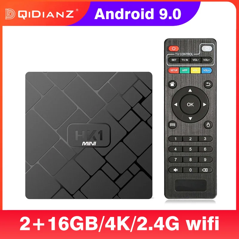 HK1MINI Smart TV BOX Android 9 0 RK3229 четырехъядерный WIFI 2 4G 4K 3D медиаплеер HK1 мини Google Play