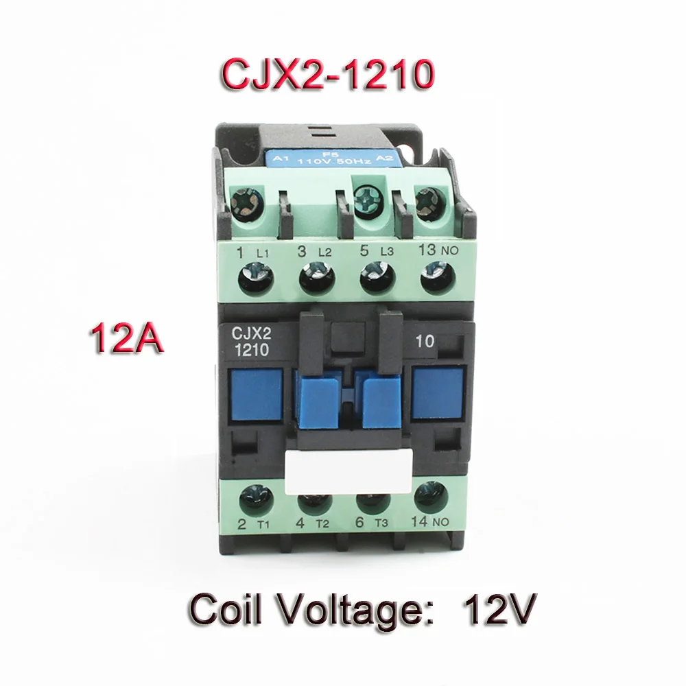CJX2,CJX2-0910 LC1 CJX2-0910 CJX2-1210 CJX2-1810 380v 9a ac contactor 380V AC 9A /12A/18A 50 HZ/60HZ 220V 110V orginal - Цвет: 1210-12V