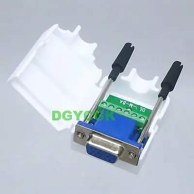

DHL/EMS 20 Sets*DB15 D-SUB VGA female adapter 15 Pin Terminal Breakout Plastic cover screw 3+2 -h2