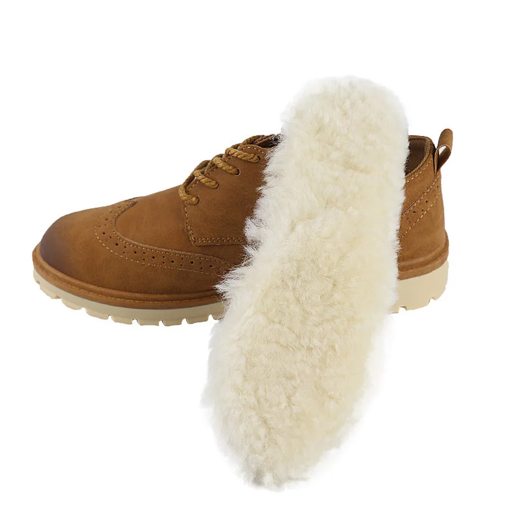 KANCOOLD стельки из овчины, кашемировые теплые зимние сапоги, подкладка для обуви, натуральный мех, шерсть, зимняя обувь для взрослых, теплая, с