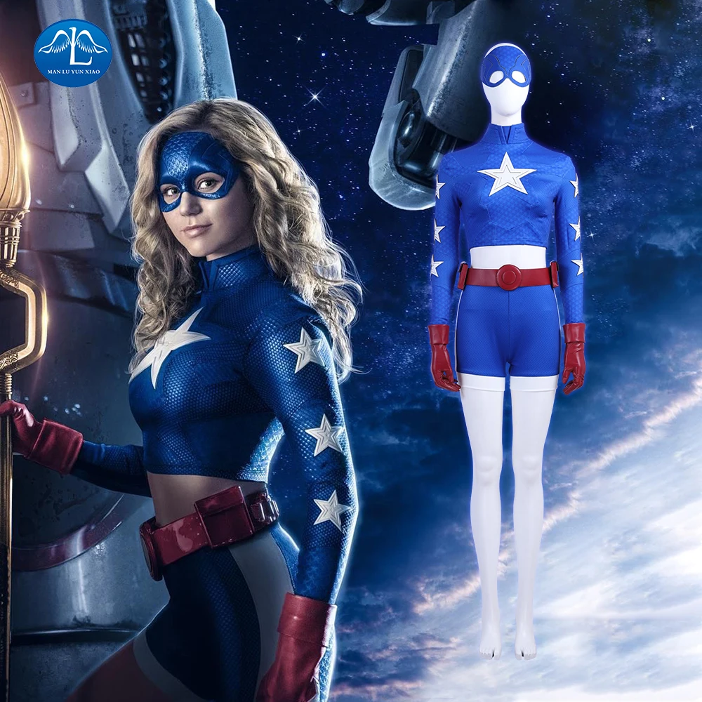 DC Stargirl/ карнавальный костюм Кортни уитморе звездная форма для детей Супергерл на