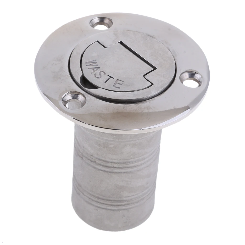 Boat Deck Fill/Filler Cap Keyless 38mm (1-1/2'' ) Waste - 316 Marine-Grade Stainless Steel