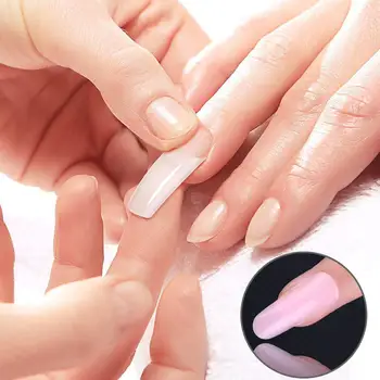 

False Nails Quick Poly Gel Building Mold Form Finger For Manicure Tips Builder Tools UV Art Polygel Extension Fiber Nail E0Q3