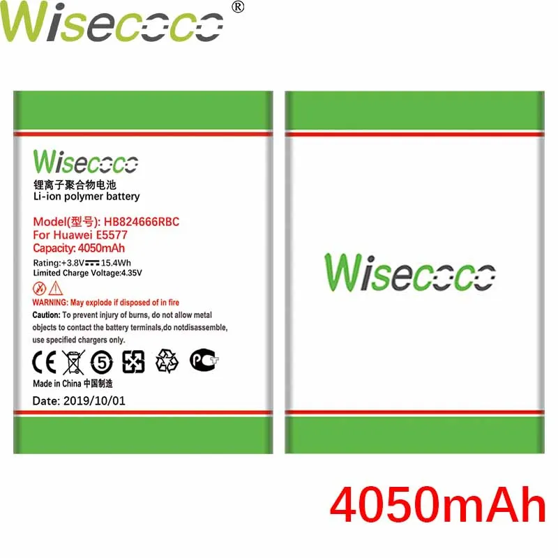 Wisecoco 4050 мАч HB824666RBC батарея для huawei E5577 E5577Bs-937 Wi-Fi роутер телефон новейшее производство высокое качество батарея
