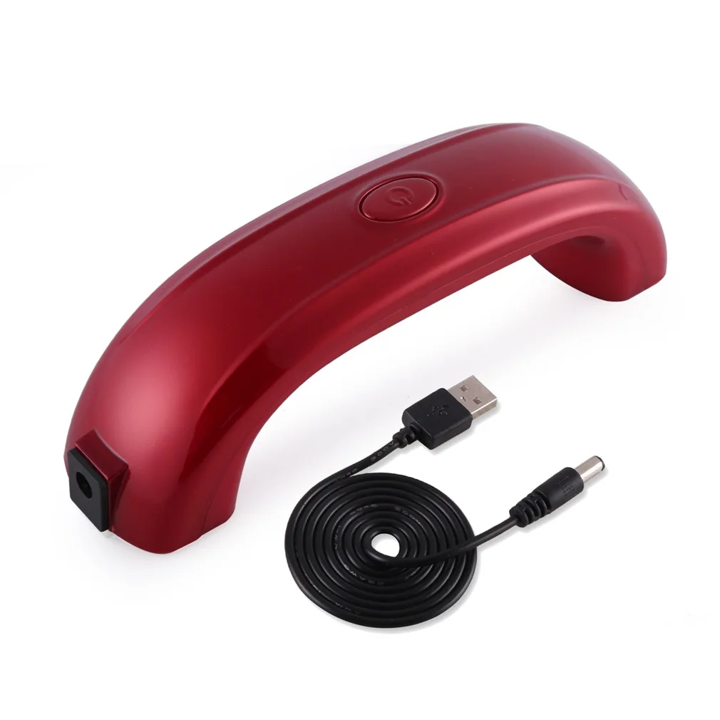 9W USB LED Lamp Light ABS Nail Dryer Cure Ultra Fast and Quiet Regular Gel Portable Mini Size Time Setting Low Wattage