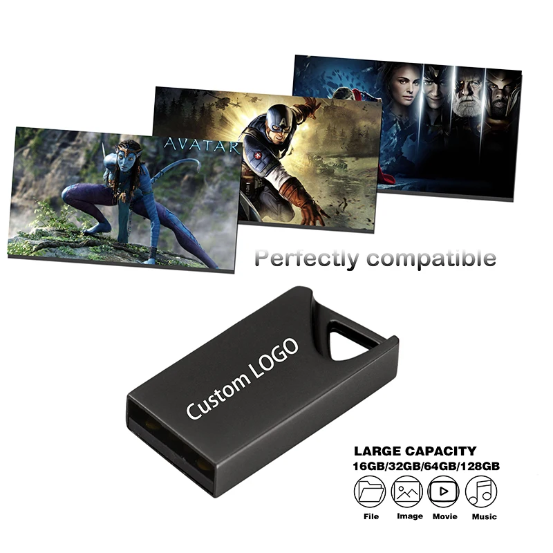 JASTER USB флеш-накопители 128 gb mini usb Flash metalen pen sleutel schijf флэш-накопитель с логотипом stick flash 32 GB/8 GB/4 GB/16 GB/128 GB
