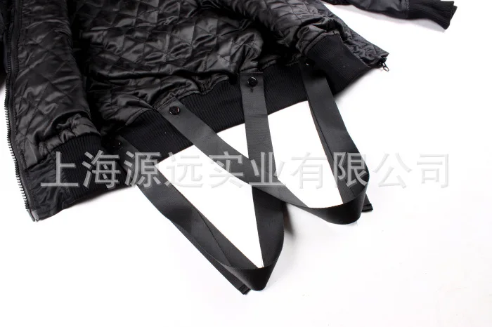 Европа и Америка High Street Camisole ленты пилоты MA1 приталенная куртка Dongdaemun хлопок пальто