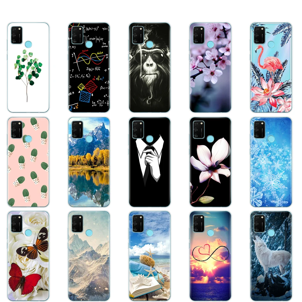 Силиконовый чехол для Huawei HONOR 9A мягкий ТПУ 6 3 дюйма на заднюю крышку Honor 9 A защитный