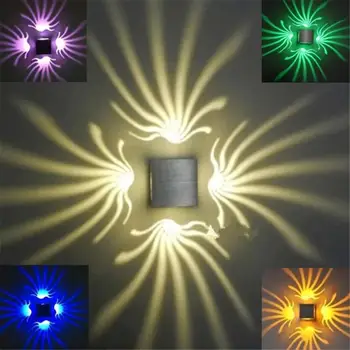 

LED Palm Wall Lamp Colorful Self-color Changing Square Wall Light Novelty Bedroom Corridor Porch KTV Light Lamp Decoration Light