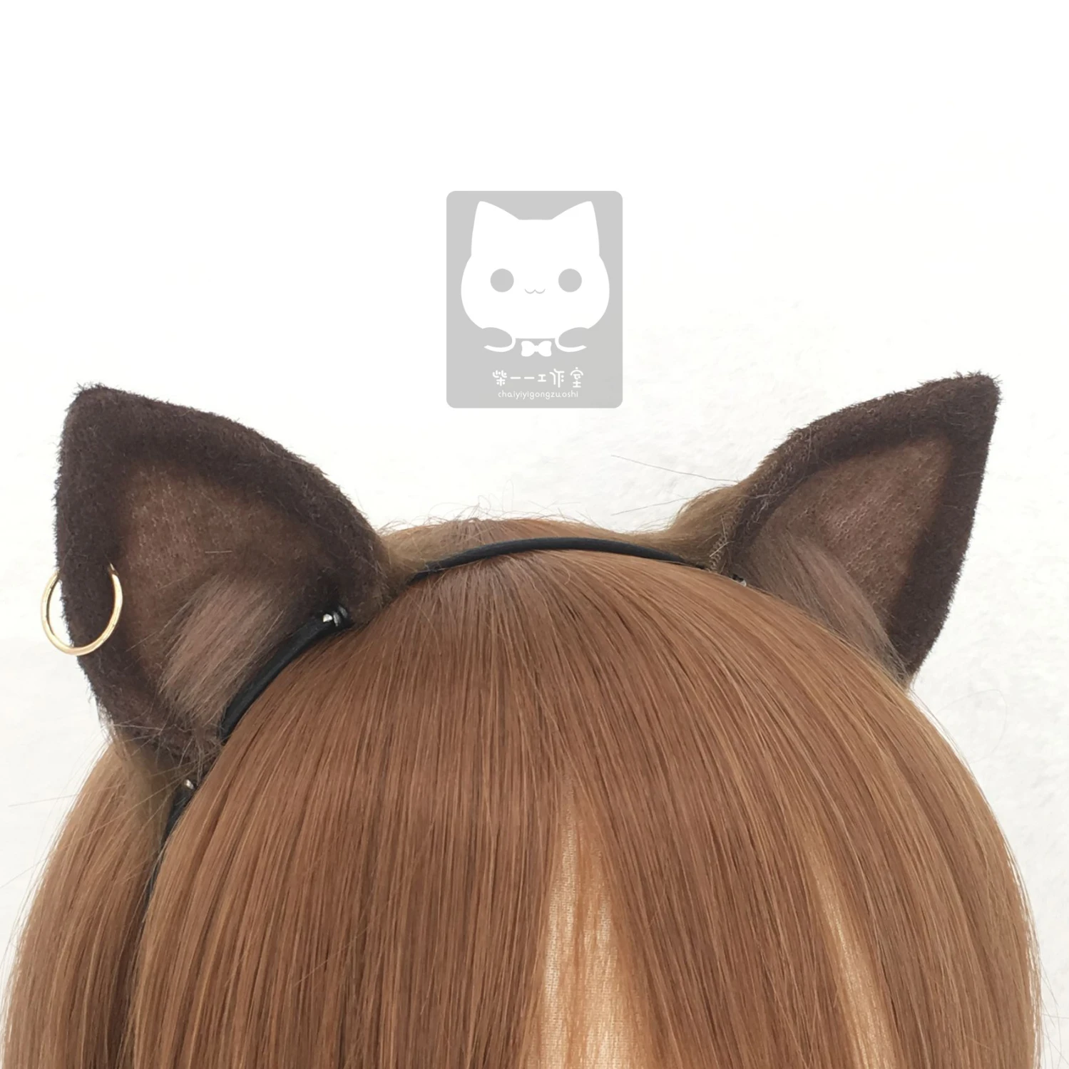 MMGG New Arknights Skyfire Brown Cat Neko Fox Ears Hairhoop For Anime Lolita Cosplay Costume Accessories | Тематическая одежда и