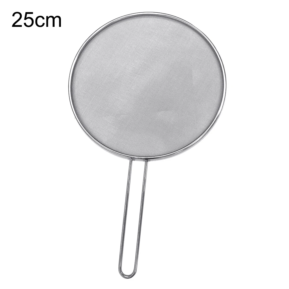 25/29/33cm Stainless Steel Oil Splatter Screen For Ccooking Oil Proofing Lid Spill Proof Frying Pan Cover Cookware Kitchen Tool