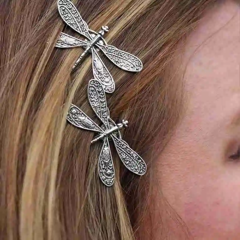 1 pc Vintage Dragonfly Hair Pins Bridal Headdress Wedding Hair