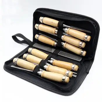 

14Pcs/set Manual Wood Carving Hand Chisel Tool Set Carpenters Woodworking Carving Chisel