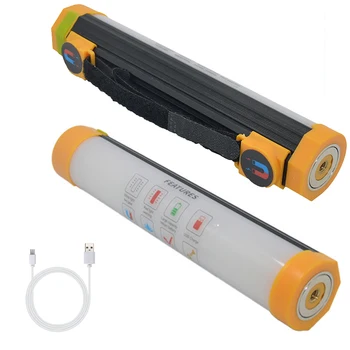 

Portable LED Camping Emergency Hurrican Light USB Rechargeable Work Light 5Modes Fishing Lamp Red Warning Strobe Light Torch