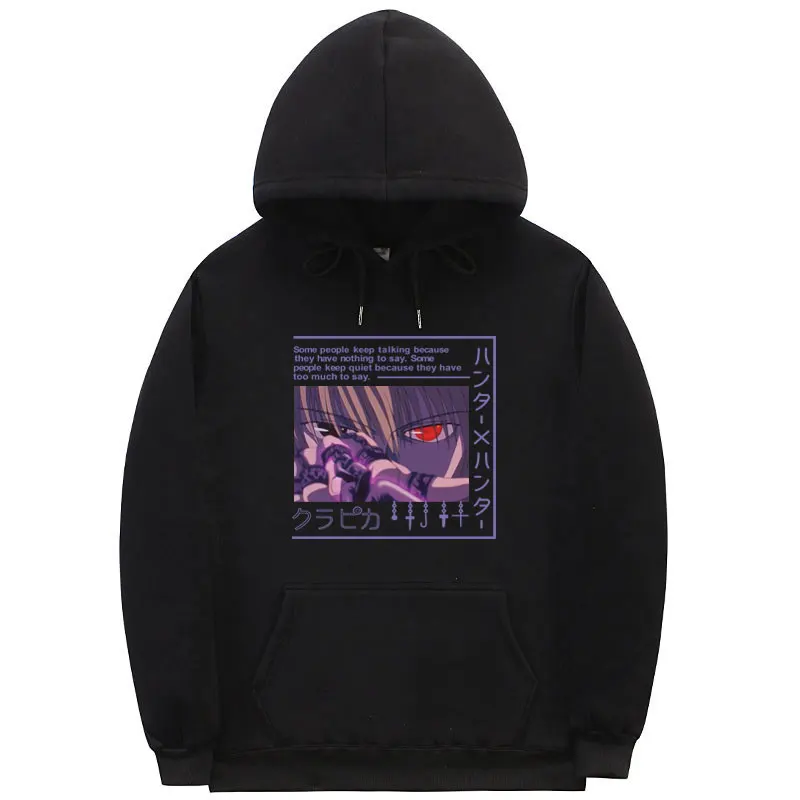 Anime Hunter X Men Women Pullovers Hoodies Sweatshirts Killua Zoldyck Devil Eye Print Hoody Streetwear Tops | Мужская одежда