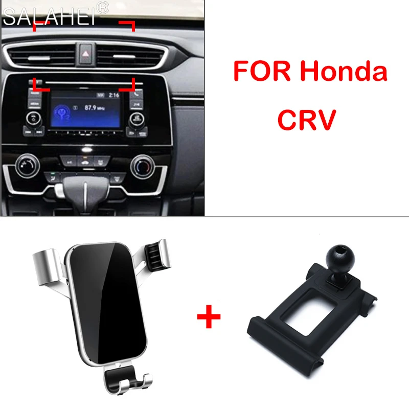 HIGH FLYING for Honda CR-V CRV 2017 2018 2019 2020 2021 Car Accessories Rotational Smartphone Holder Air Vent Car Holder 1 set Black 