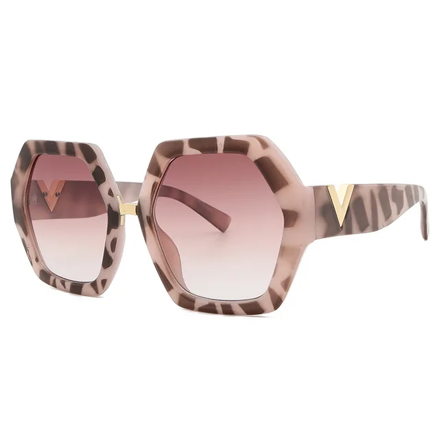 2021 Fashion Oversized Sunglasses Women UV400 Brand designer Rimless Metal Square Sun Glasses Female de sol Pink