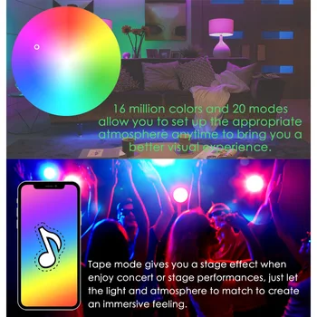 

Dimmable 12W E27 WiFi Smart Light Bulb LED Lamp App Operate Alexa Google Assistant Voice Control Wake Up Smart Lamp Nightlight