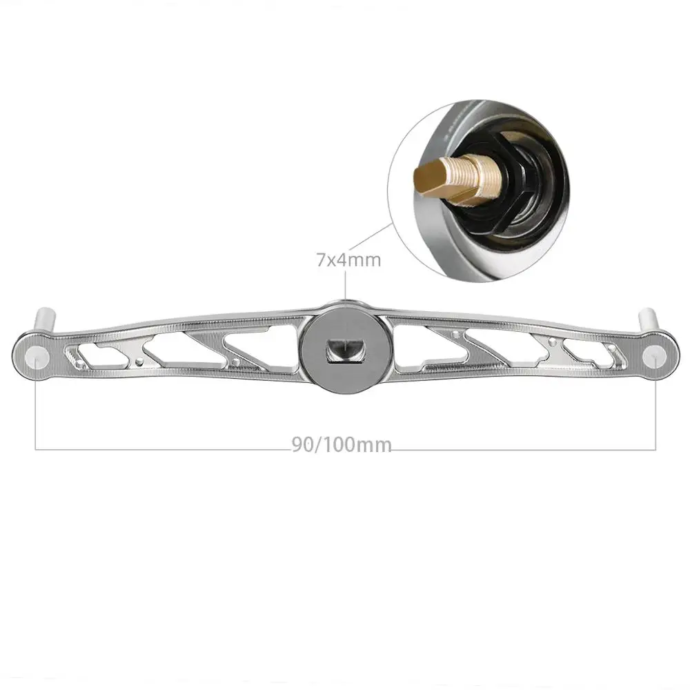 Gomexus 90 мм ЧПУ Ручка для Shimano Daiwa baitcasing катушка ручка как описание