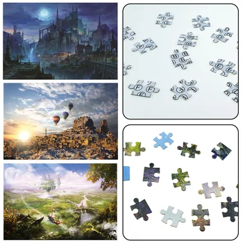 

Besegad 1000 Pieces Landscape Painting Jigsaw Puzzles Scenery Toys Game for Kids Adults Develop Educational for Kids Adults Gift