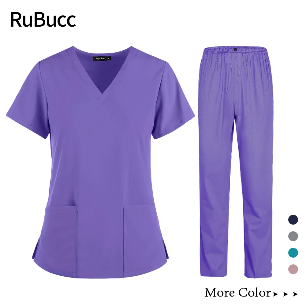 Operating Room Pet Grooming Spa Working Clothes Doctor Nurse Working Uniforms Dental Clinic Lab Medical Surgical Scrubs Uniforms s 3xl scrubs uniforms sets medical uniforms high quality stretch fabric dental clinic uniform non sticky hair pet store workwear