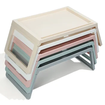 

Durable Portable Folding Desk Polypropylene Laptop Lap Tray Computer Table Sofa Notebook Convenience Breakfast Table Home Tools
