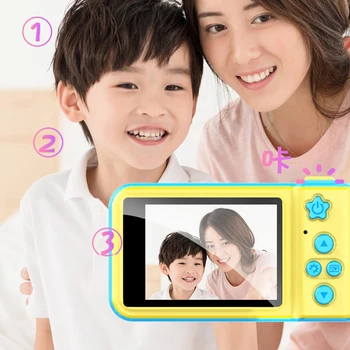 

Mini Children Camera Kids Digital Camera Large Screen Cute Camera Baby Birthday Gift Educational Toys Dropshipping