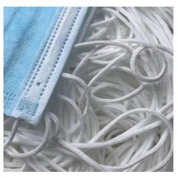 

468-680m Mask Earloop Cord White Round Elastic Band Mask Rope Rubber Bands Sewing For Handmade Diy Protective Clothing Material