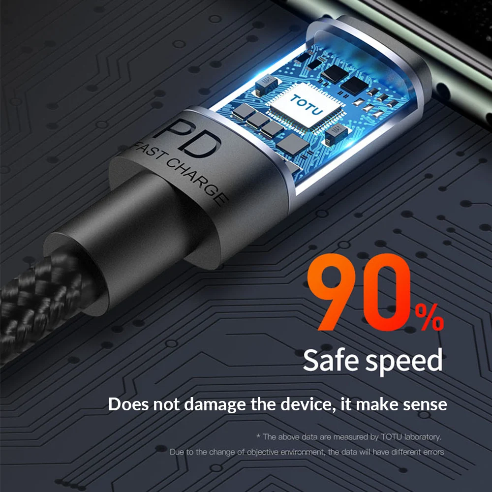 USB кабель TOTU PD 18 Вт с Type C на Lightning для iPhone XR 11 Pro Max 8 7 6 Plus PD18W|Кабели мобильных